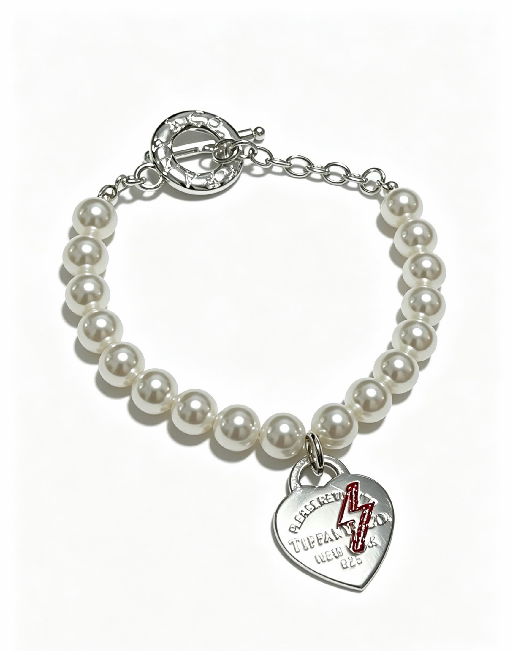 Tiffany & Co. Heart Tag Pearl Bracelet